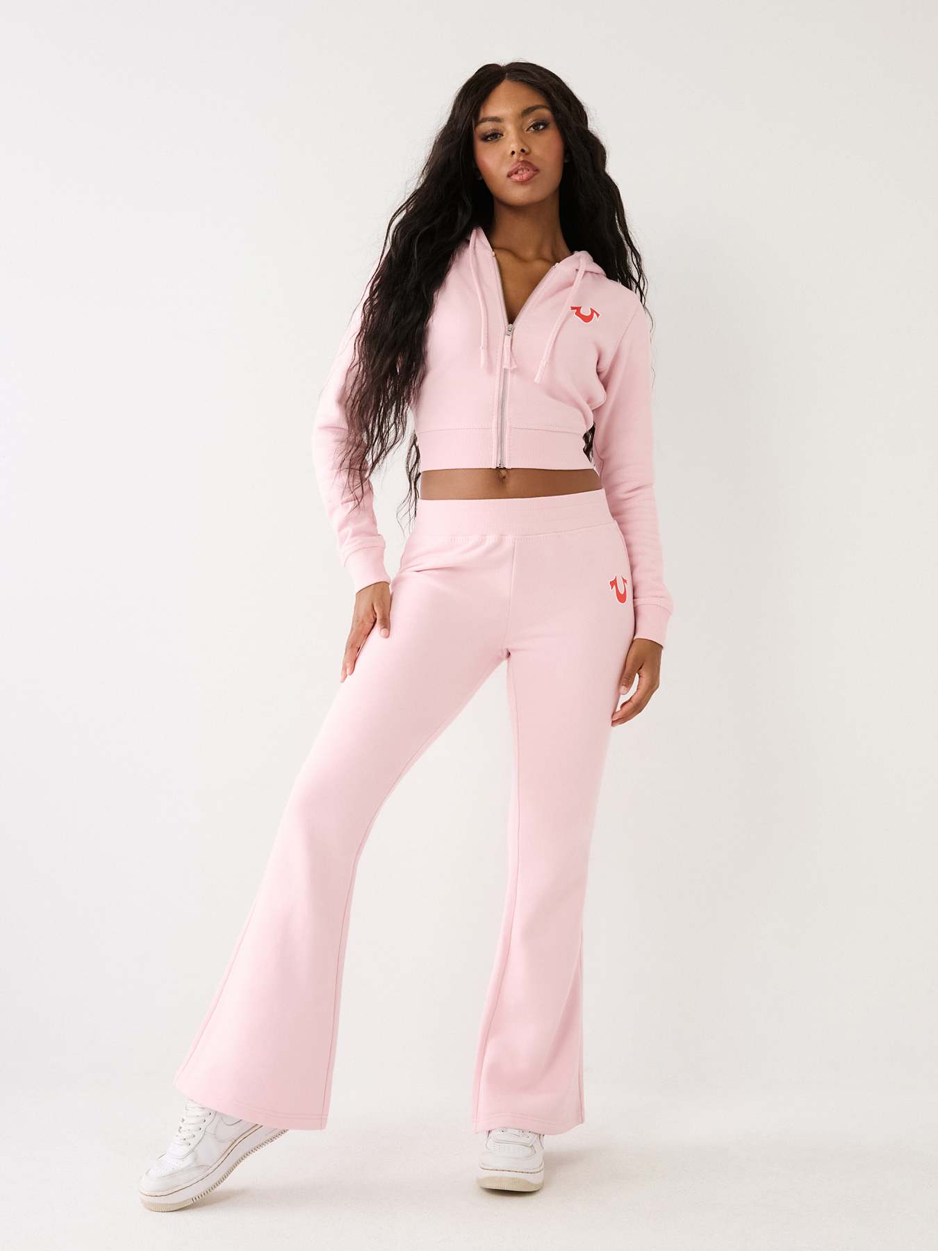 True Religion jersey sweatpants in pink