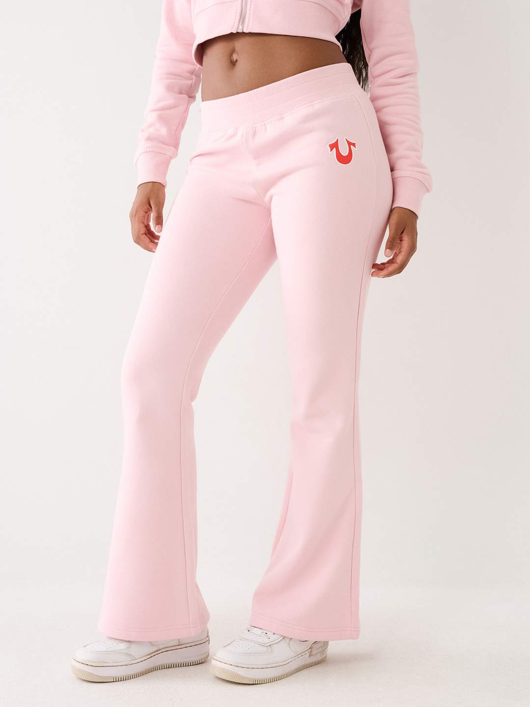 True Religion jersey sweatpants in pink