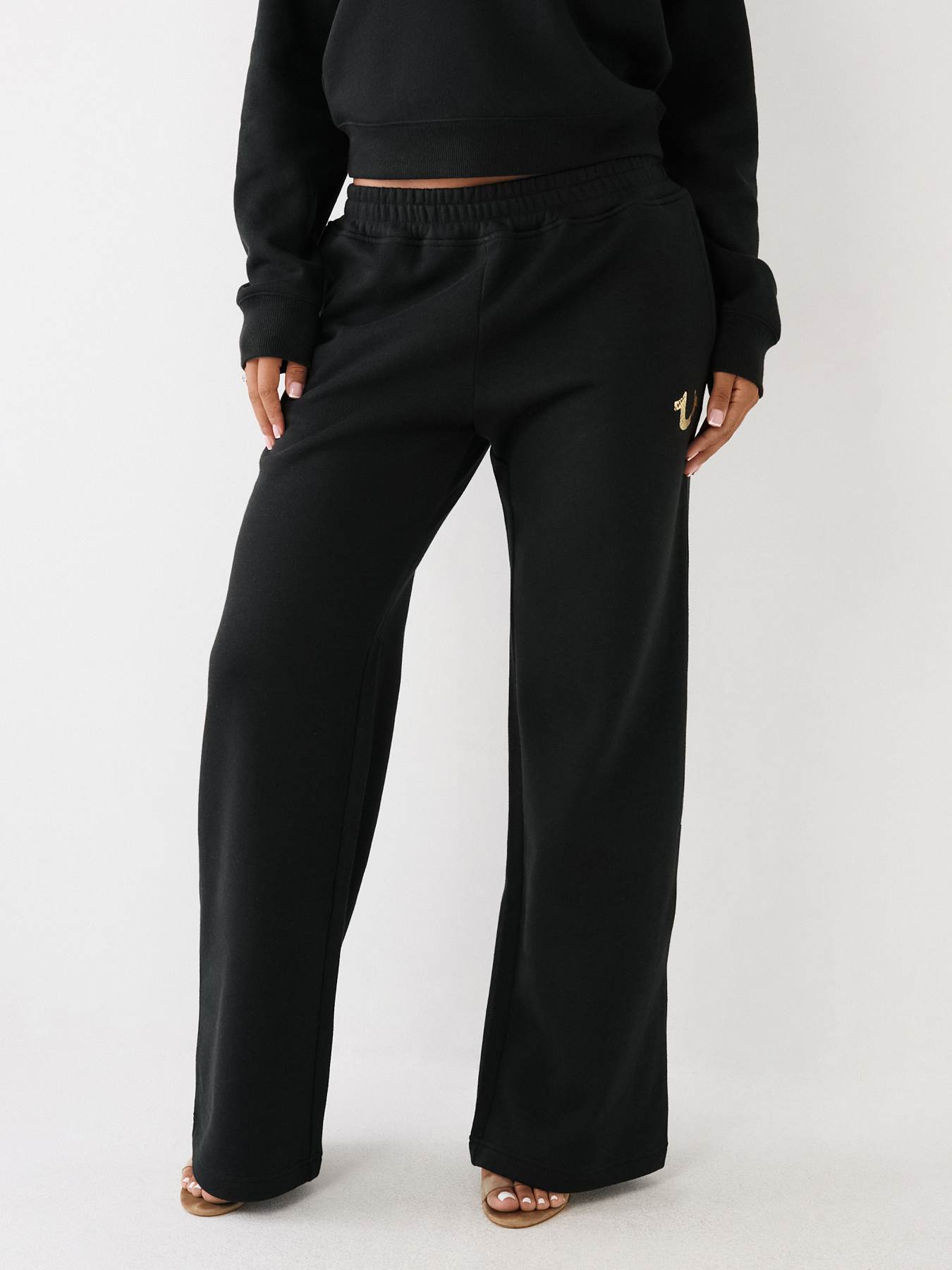 PANTALONES JOGGER ANCHO CON LOGOTIPO, image 8