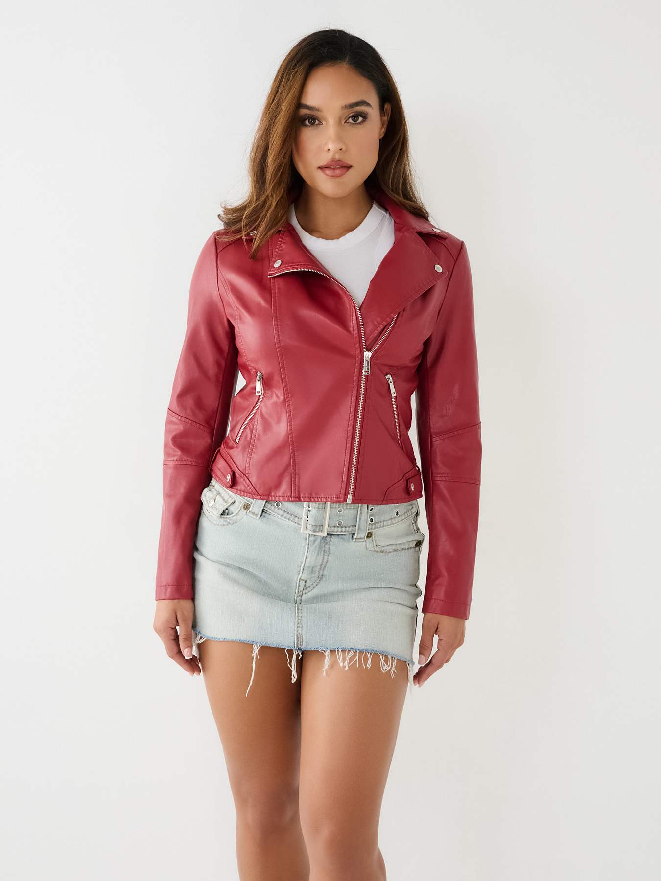 FAUX LEATHER MOTO JACKET, image 2
