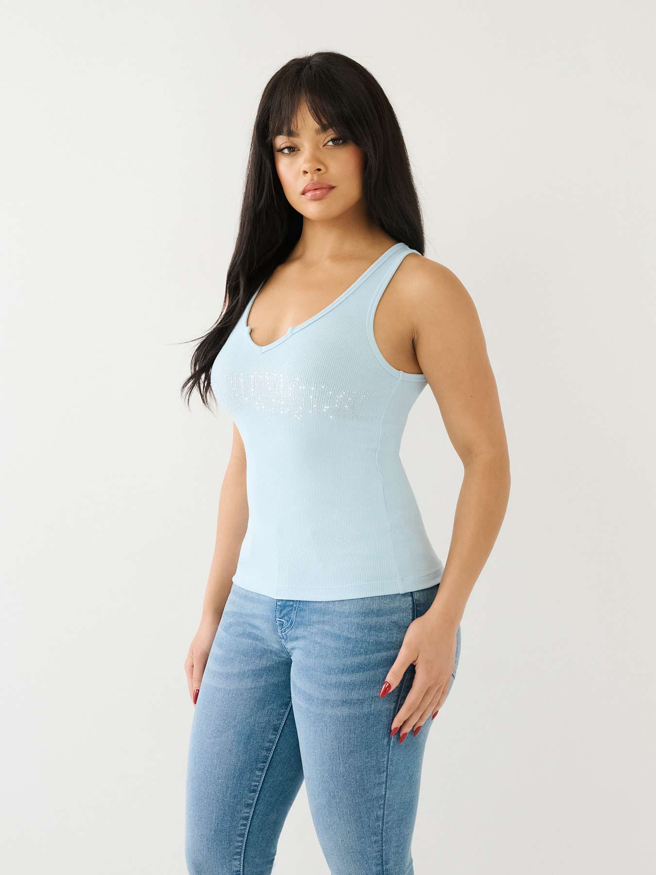  CRYSTAL ARCHED LOGO TANK TOP, image 3