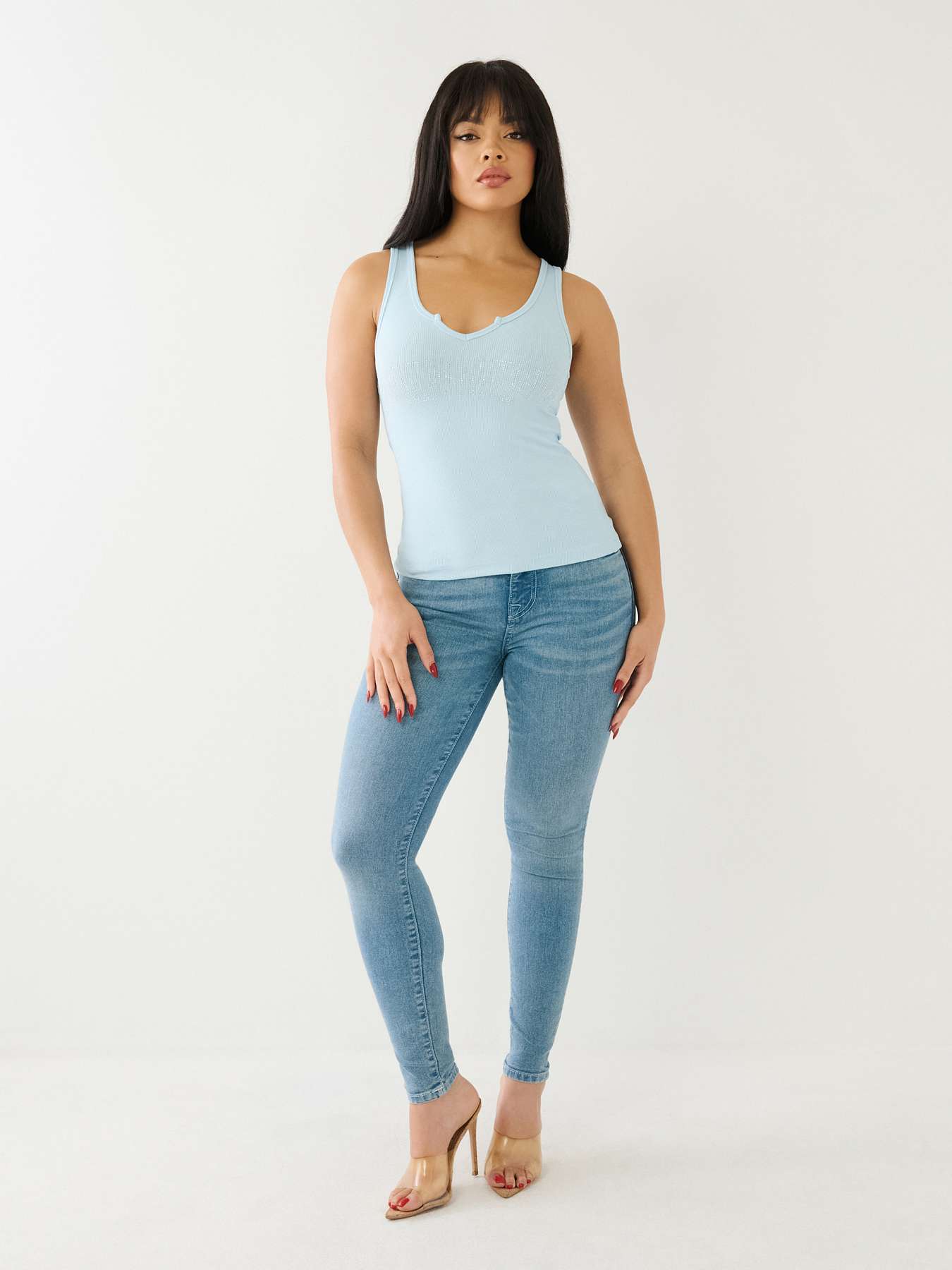  CRYSTAL ARCHED LOGO TANK TOP, image 4