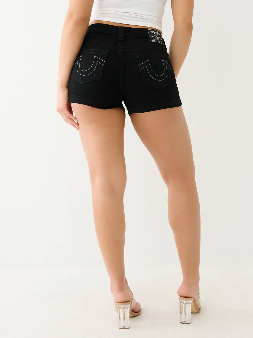 JENNIE MID RISE ROLLED CURVY SHORT