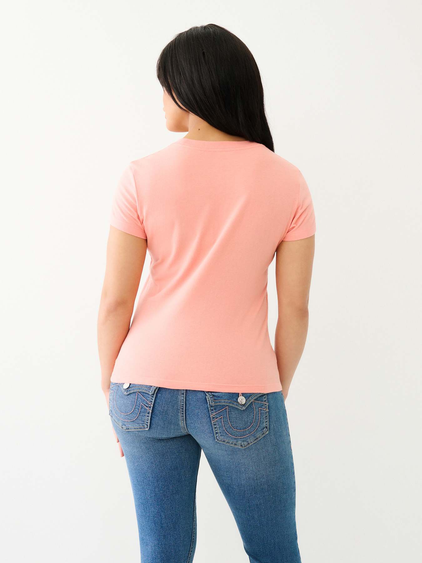  METALLIC TR LOGO CREW TEE, image 4