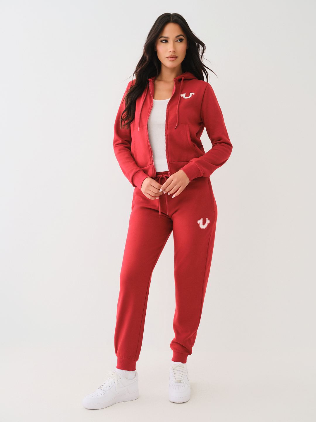 METALLIC HORSESHOE MID RISE JOGGER, image 3