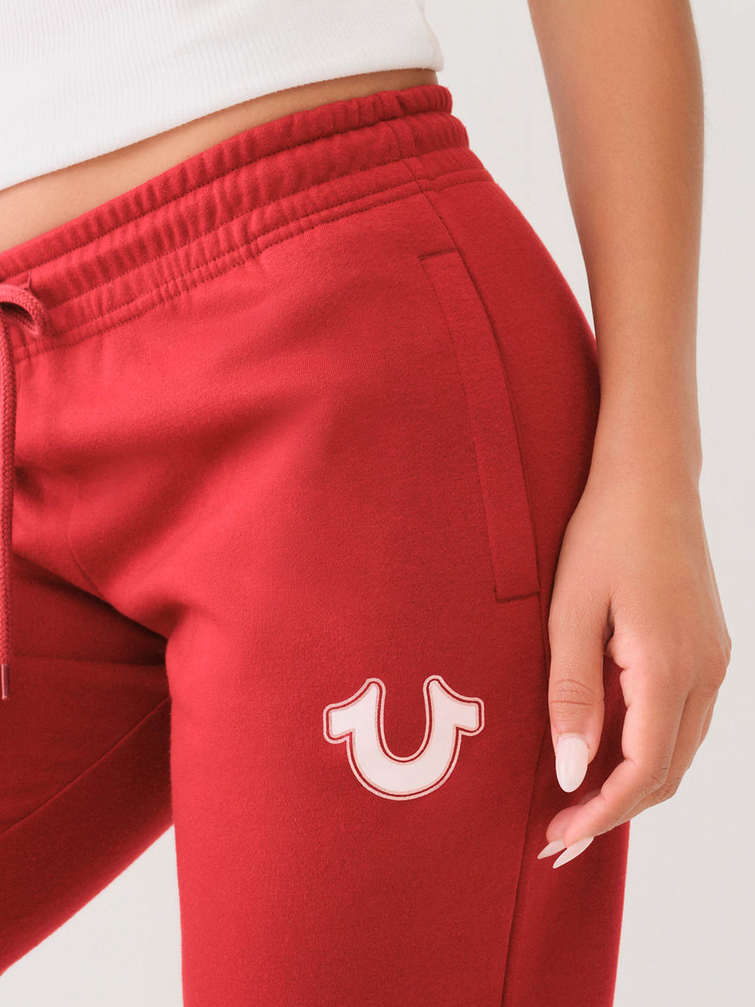 METALLIC HORSESHOE MID RISE JOGGER, image 1