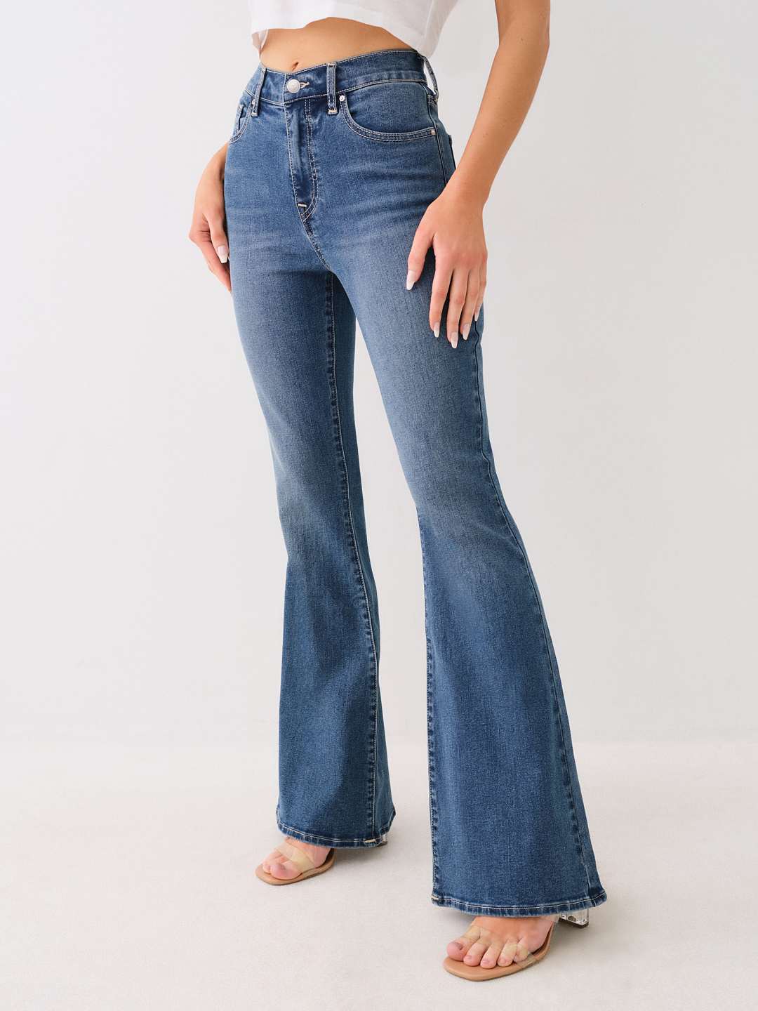 CHARLIE HIGH RISE FLARE JEAN