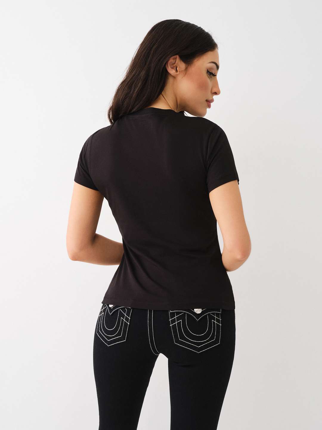 OMBRE CRYSTAL BUDDHA CREW TEE