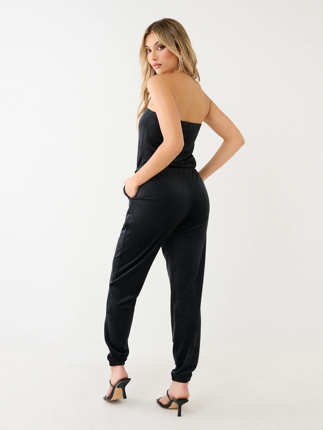 CRYSTAL HS VELOUR TUBE JUMPSUIT, image 5