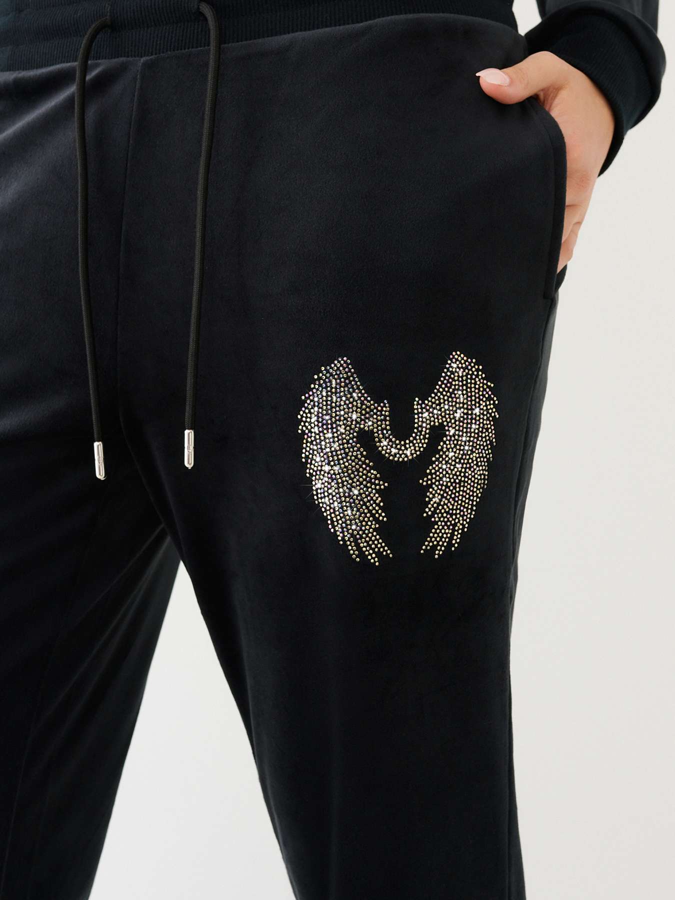 CRYSTAL HS WING VELOUR PANT | True Religion