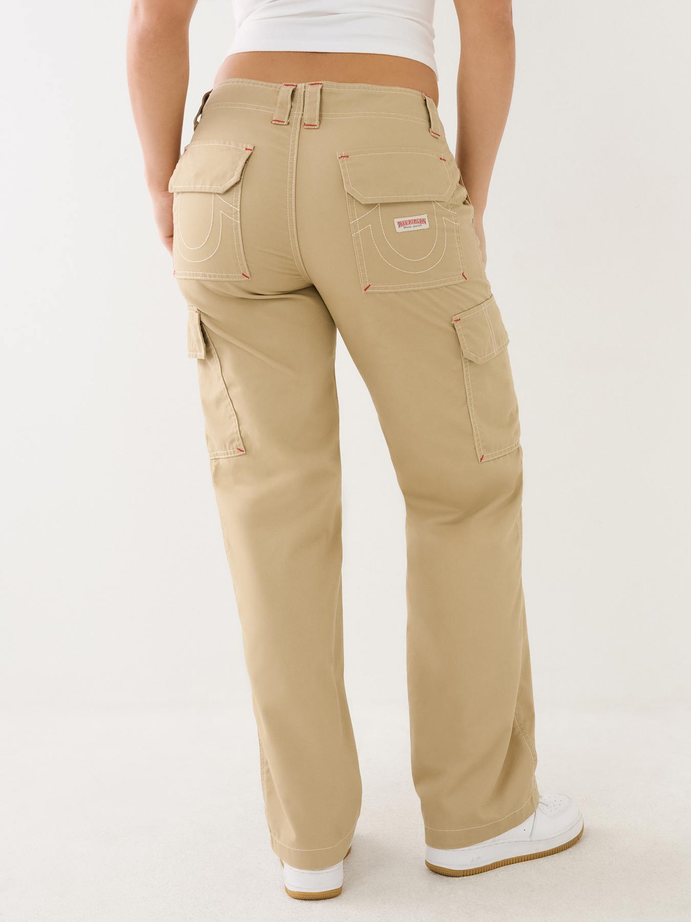 Super Baddie Cargo Pants - Beige