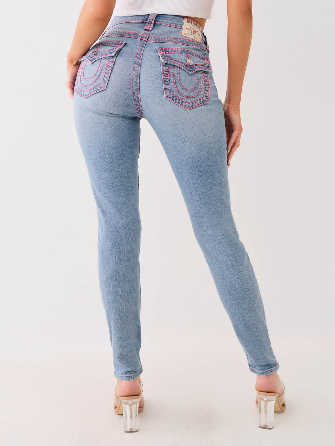 JENNIE MID RISE SUPER T SKINNY JEAN