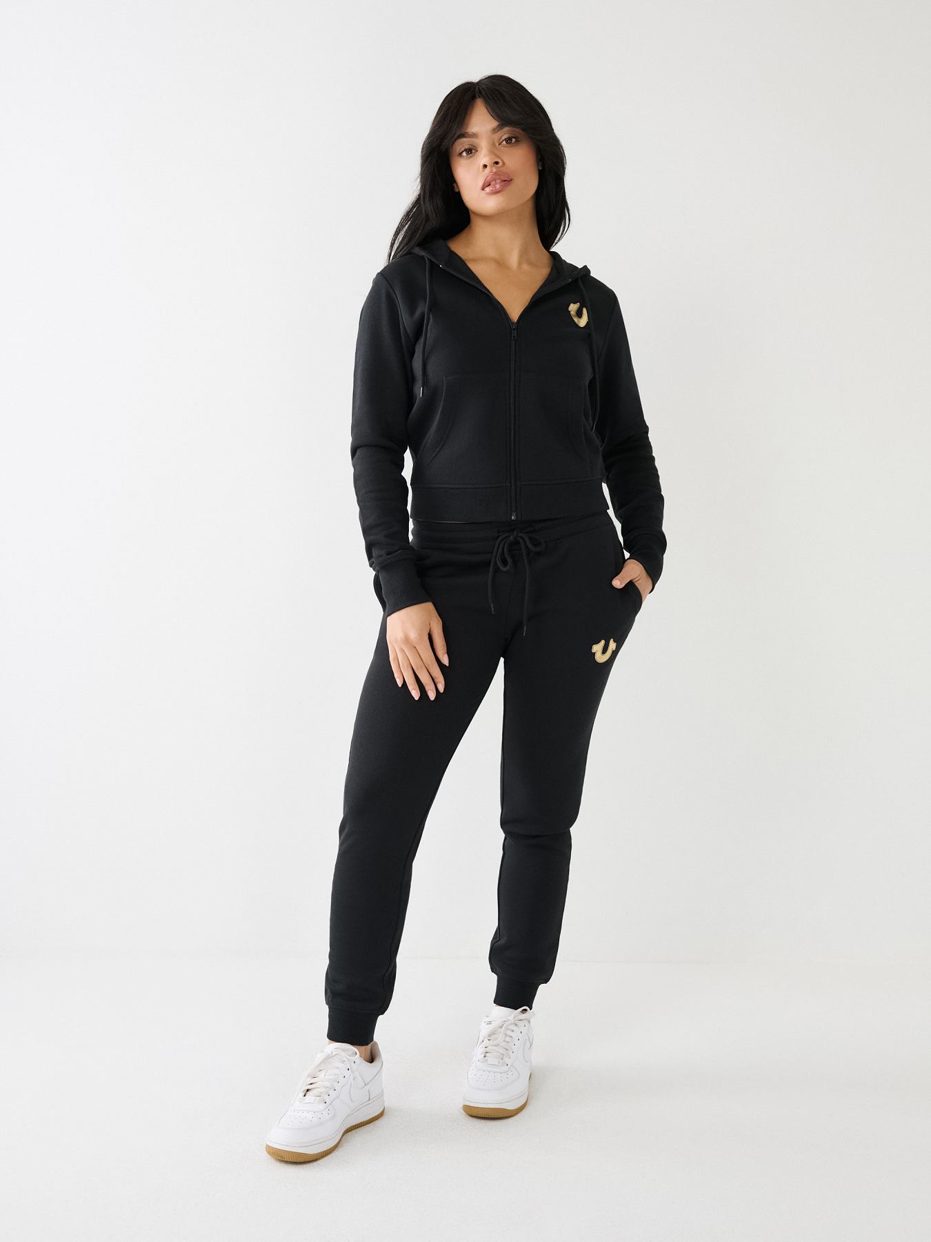 METALLIC HORSESHOE LOGO JOGGER, image 2