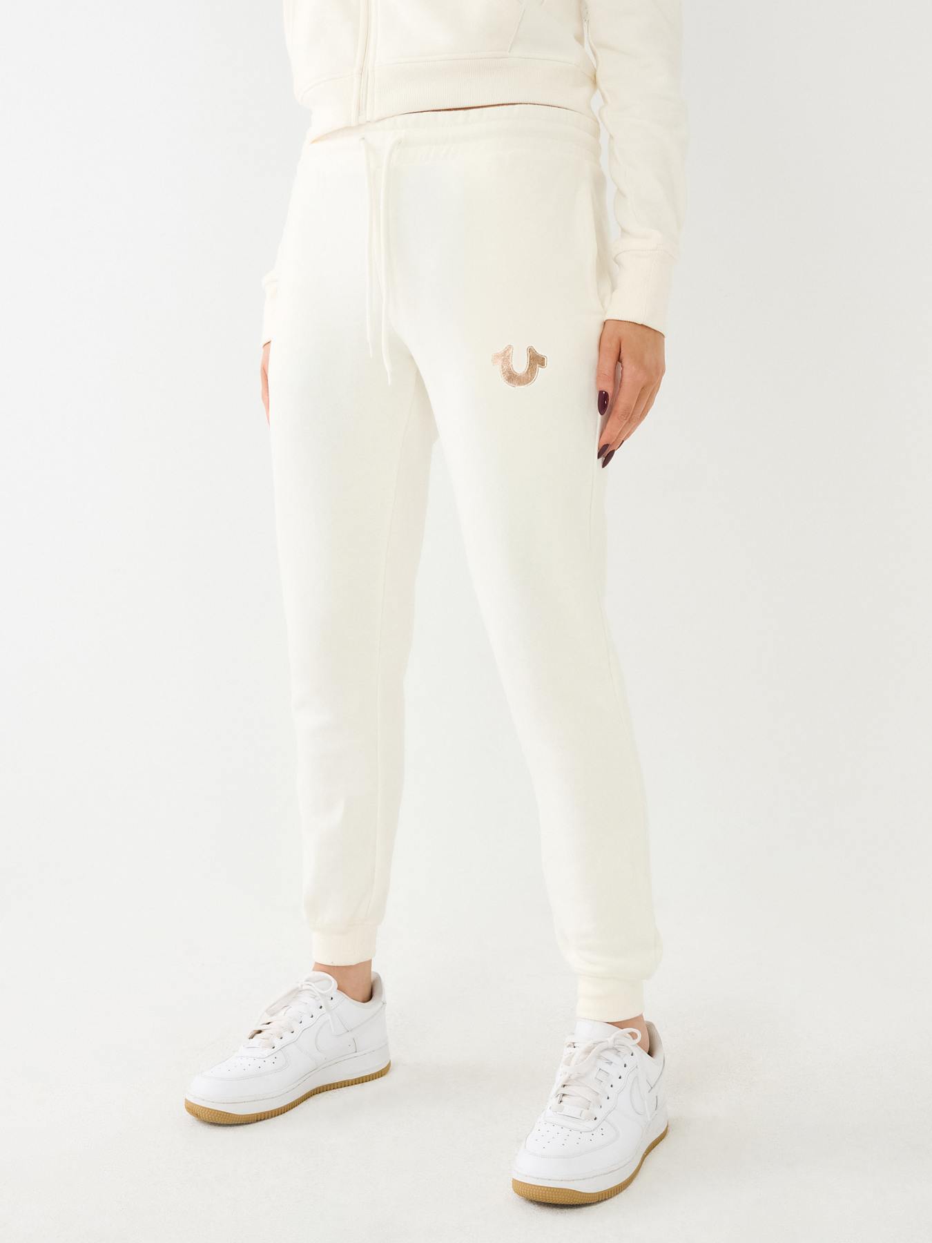 METALLIC HORSESHOE LOGO JOGGER White True Religion