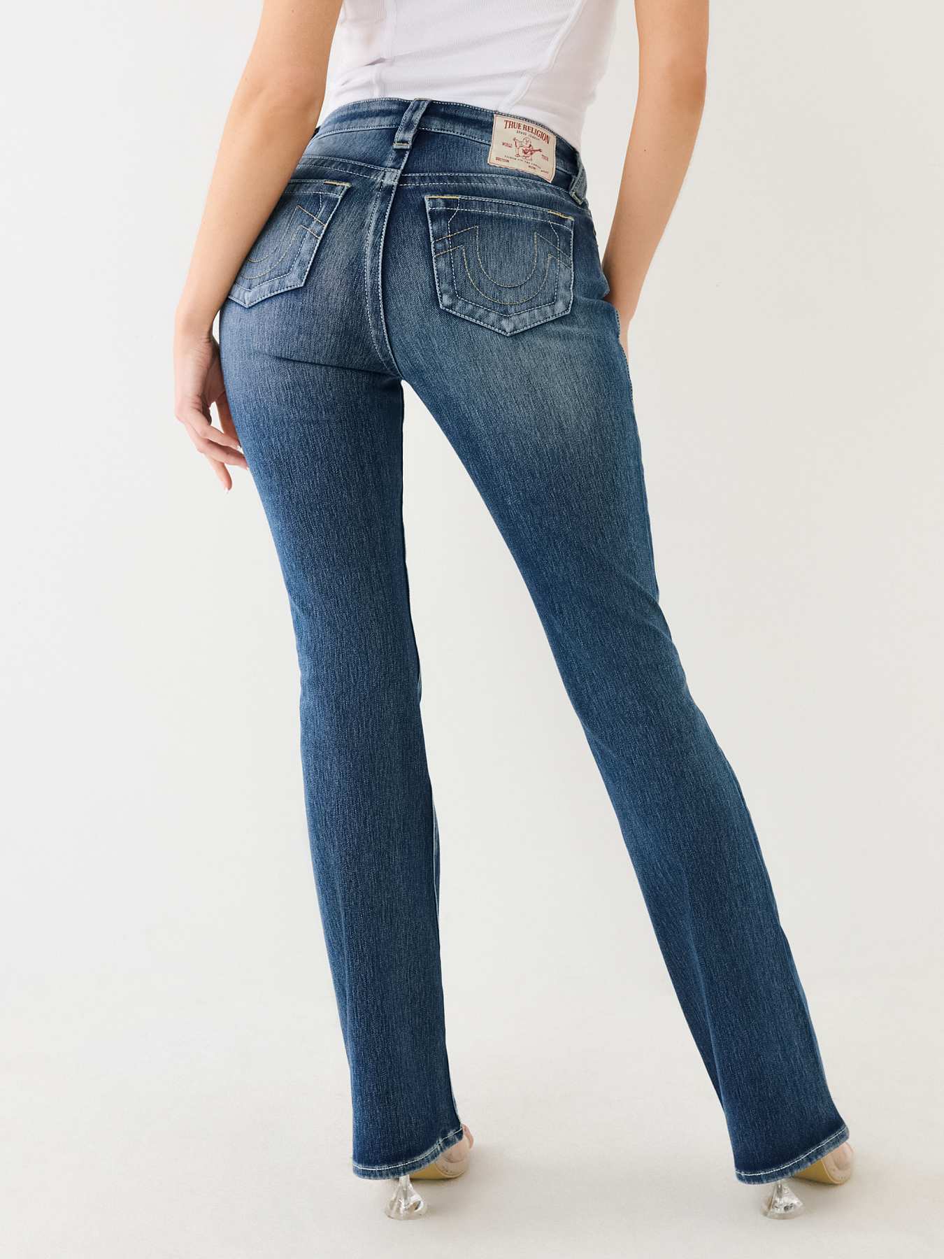 BECCA MID RISE TERRY BOOTCUT JEAN, image 6