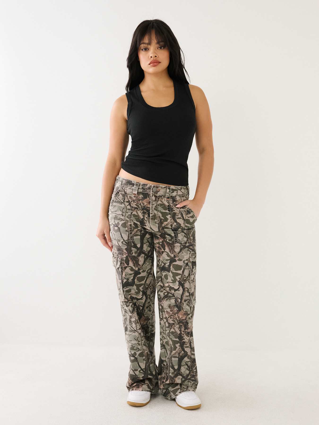 True Religion Women's Bobbi Baggy Cargo Pants