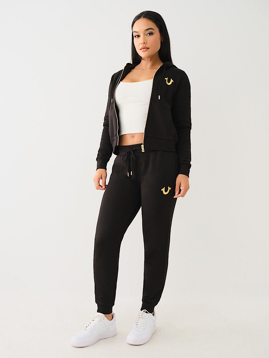  METALLIC HORSESHOE LOGO JOGGER , image 2