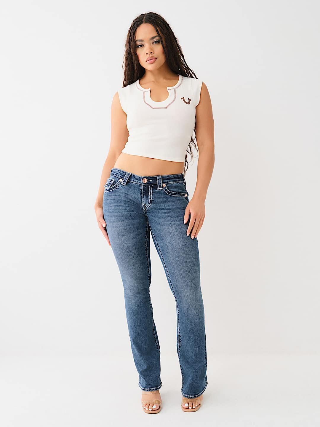 HORSESHOE NOTCH CROP TEE, image 4