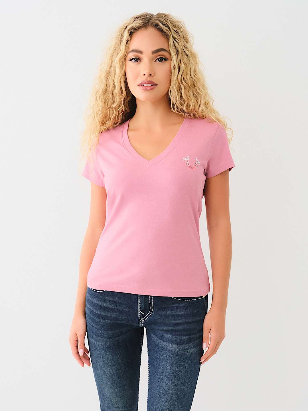 CRYSTAL WING HORSESHOE TEE