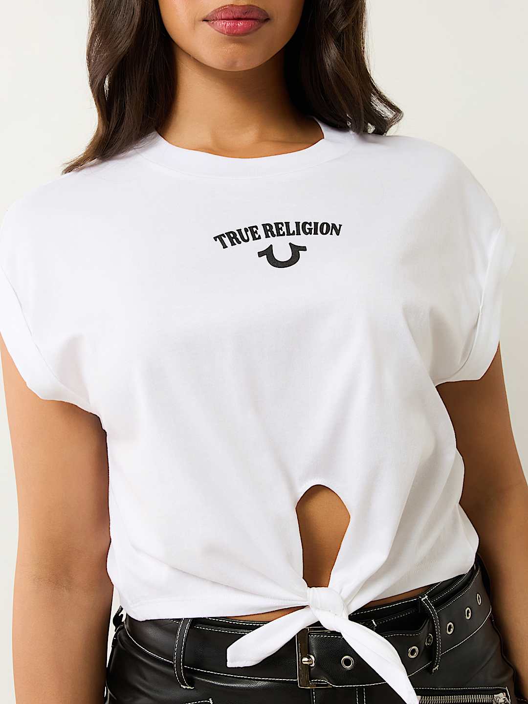 LOGO FRONT TIE FRONT TEE
