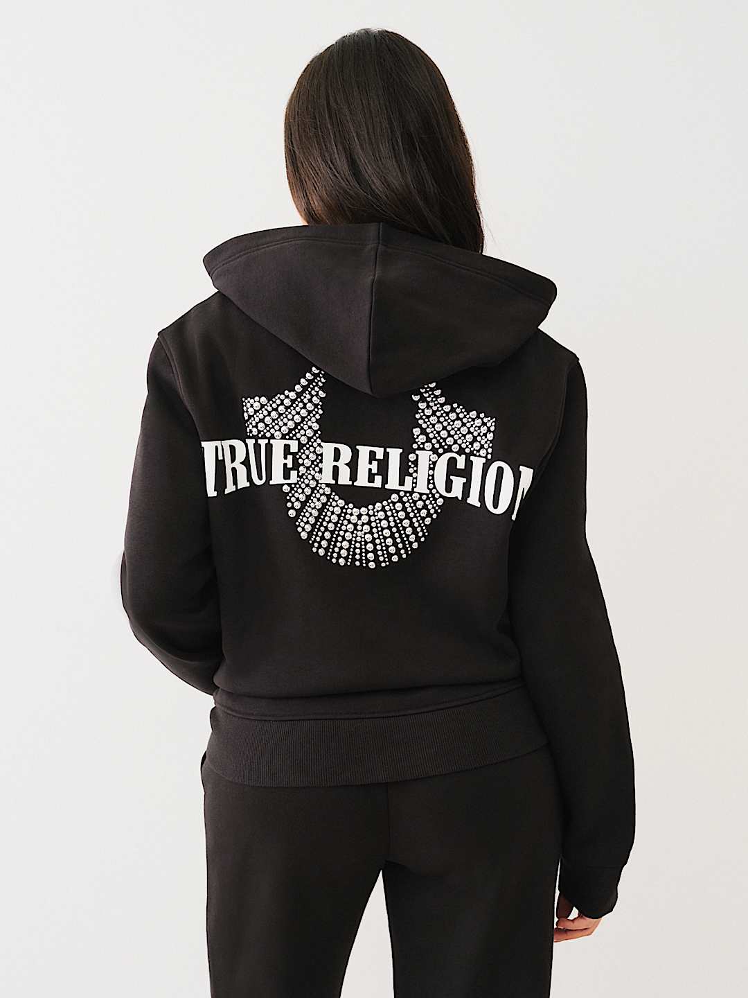 STUDDED BOYFRIEND ZIP HOODIE, image 5