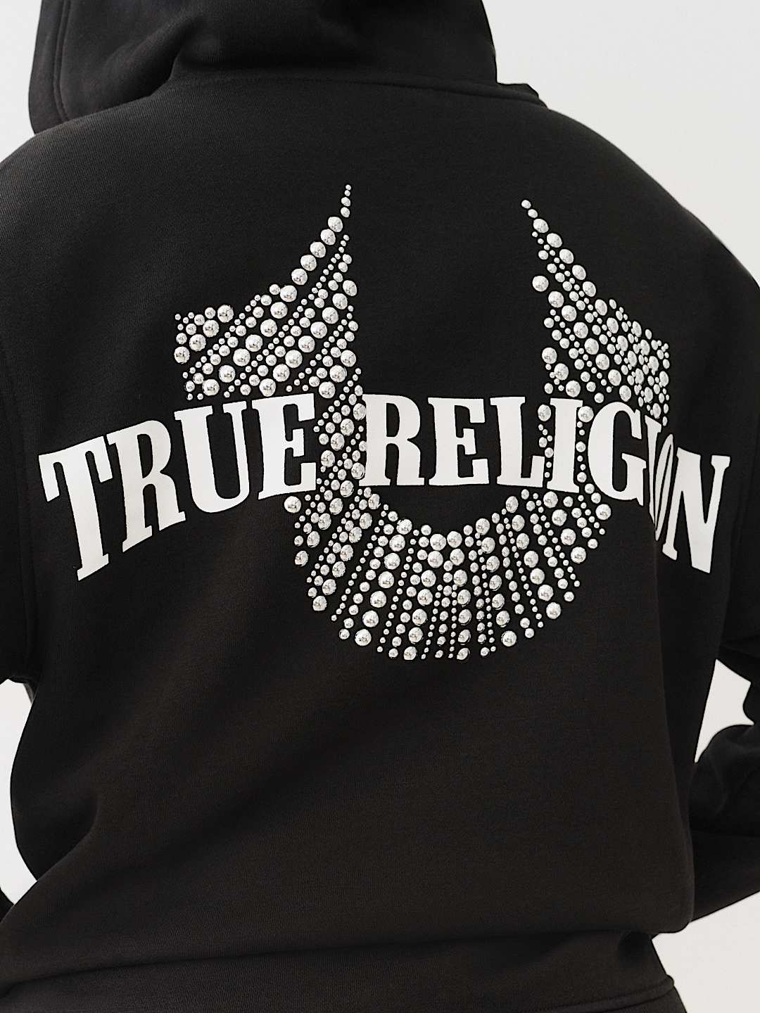 STUDDED BOYFRIEND ZIP HOODIE, image 1
