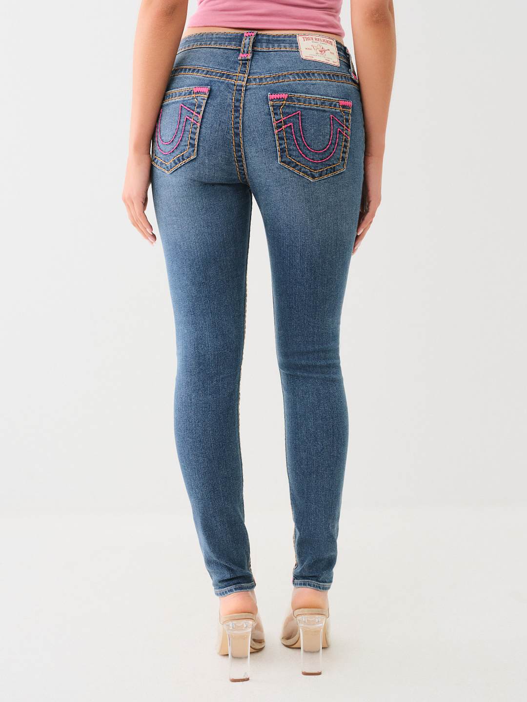 True Religion Halle good Mid-rise Super Skinny Jeans‎