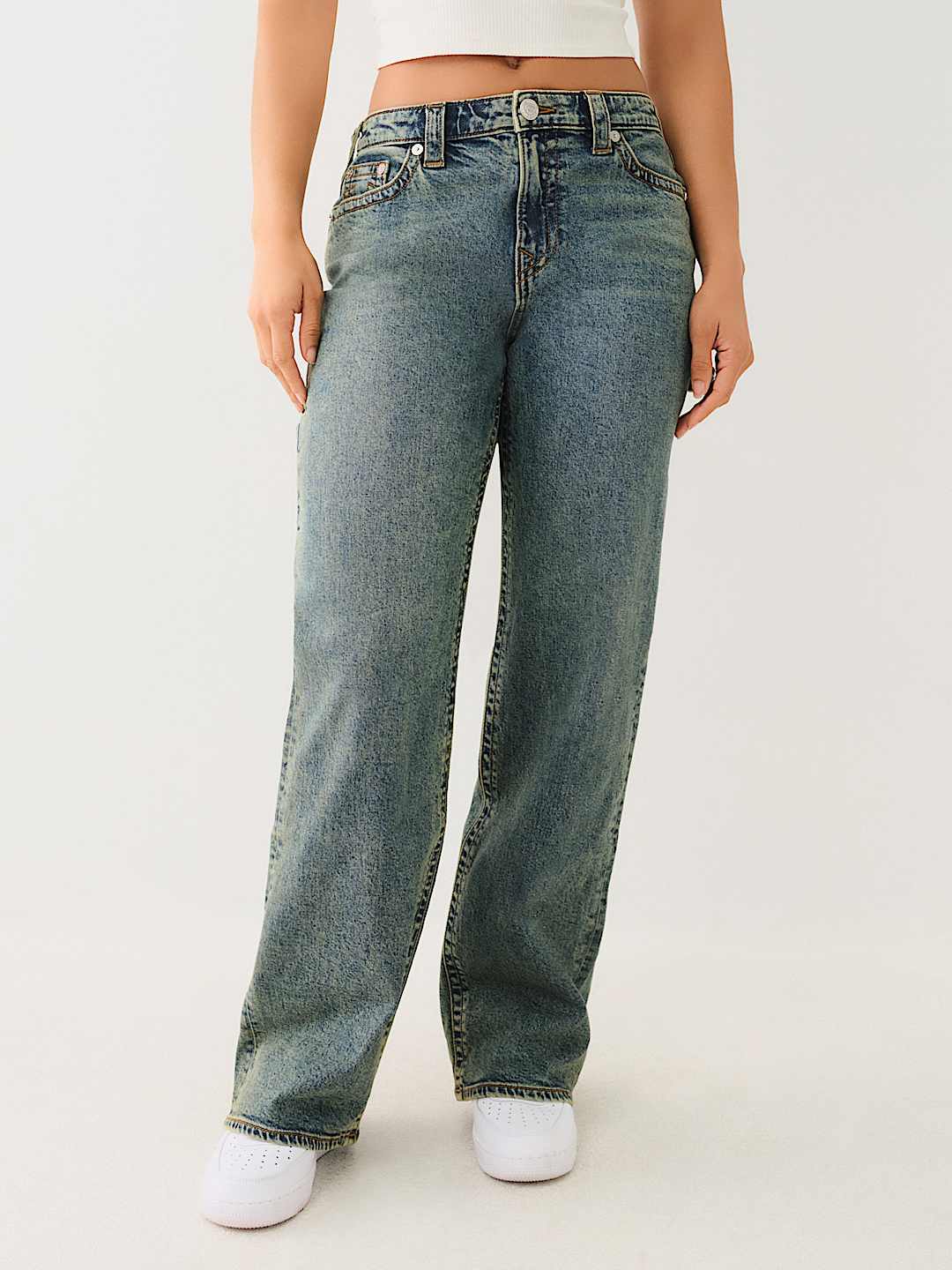 LEILA HIGH RISE CARPENTER WIDE LEG JEAN , image 4