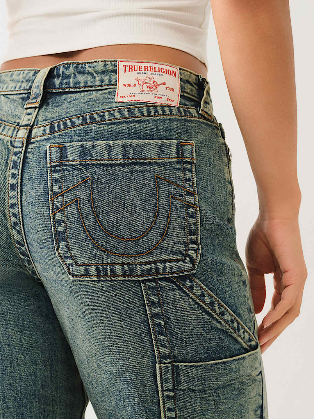 LEILA HIGH RISE CARPENTER WIDE LEG JEAN , image 5
