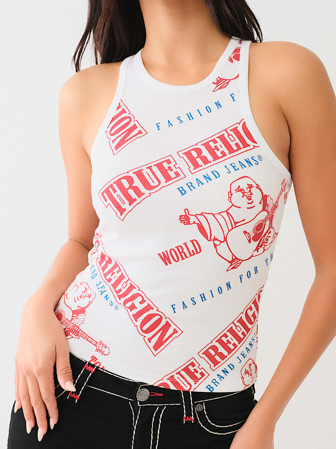 ANNIVERSARY PRINT RIB TANK, image 1