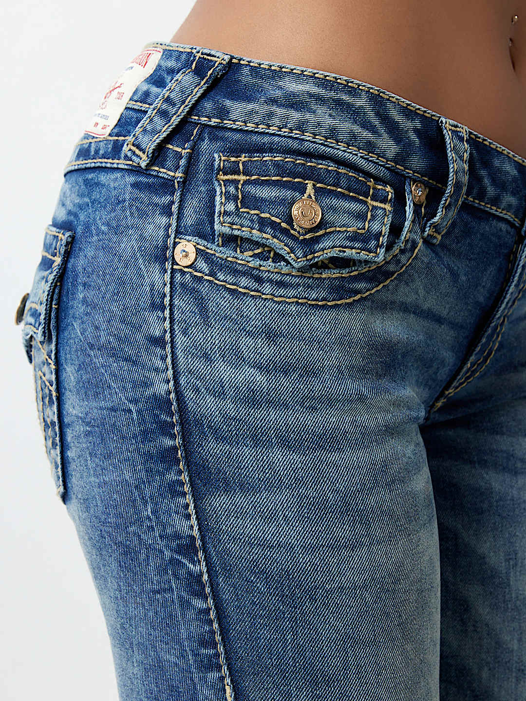 JOEY LOW RISE BIG T FLARE JEAN