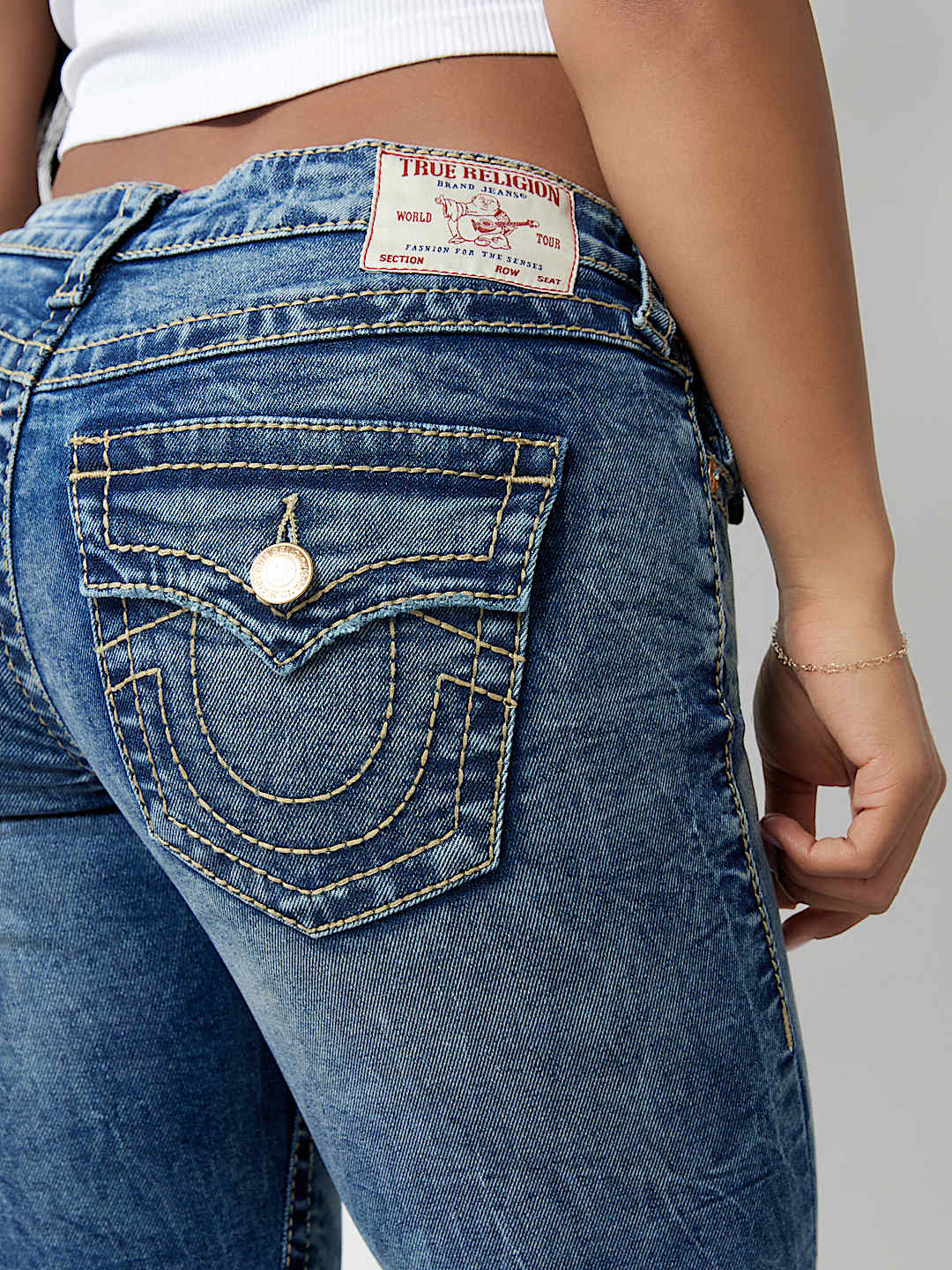JOEY LOW RISE BIG T FLARE JEAN