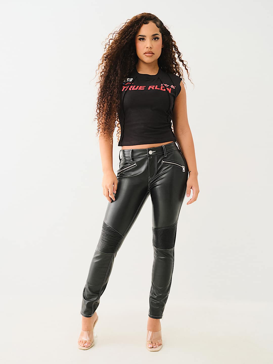 CAP SLEEVE SEAM MOTO TOP