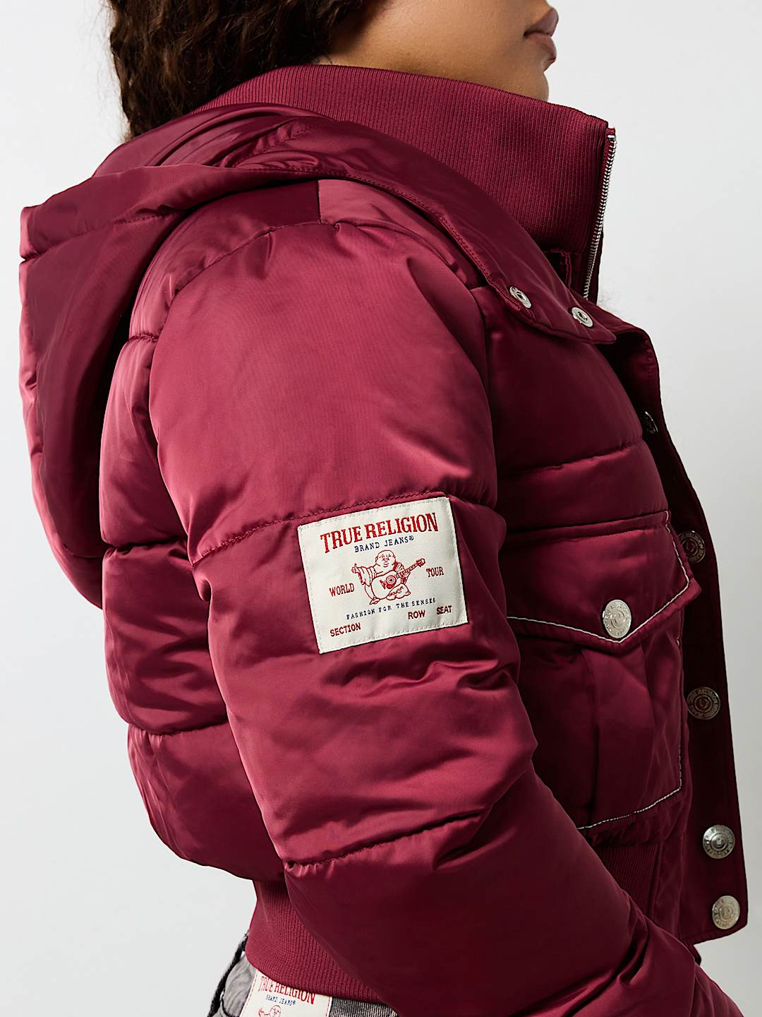 CROP HOODED PUFFER JACKET, image 6