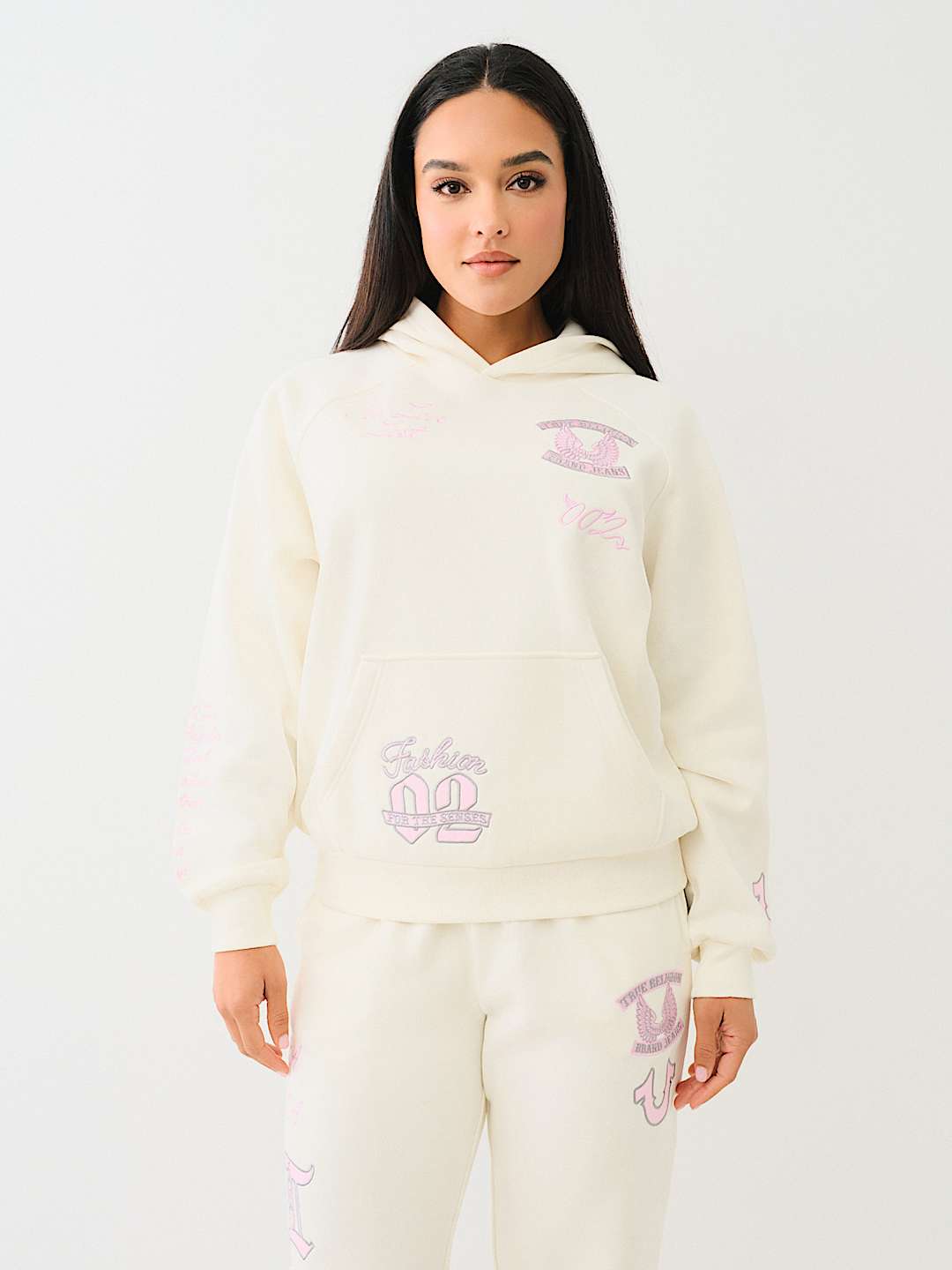 SUDADERA CON CAPUCHA AMPLIA DE LA MARCA, image 3