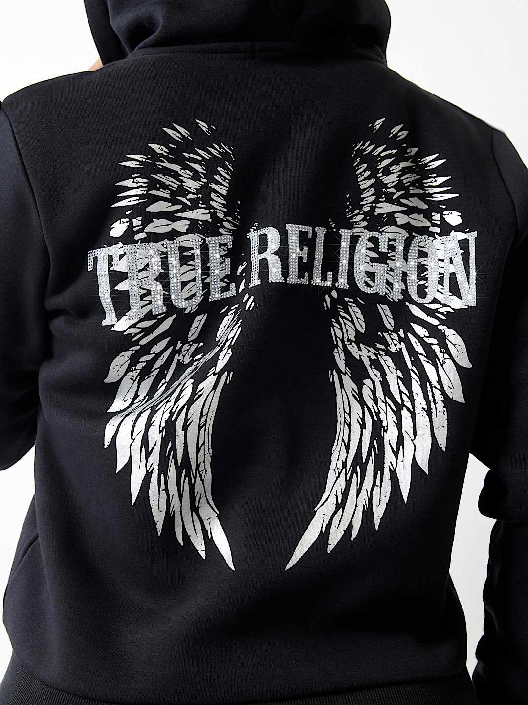 CRYSTAL WING ZIP HOODIE, image 1