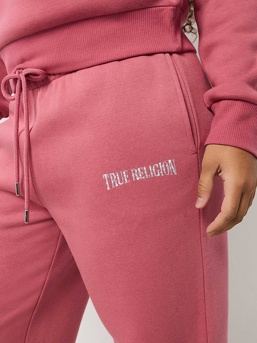 CRYSTAL LOGO STRAIGHT LEG SWEAT PANT, image 3