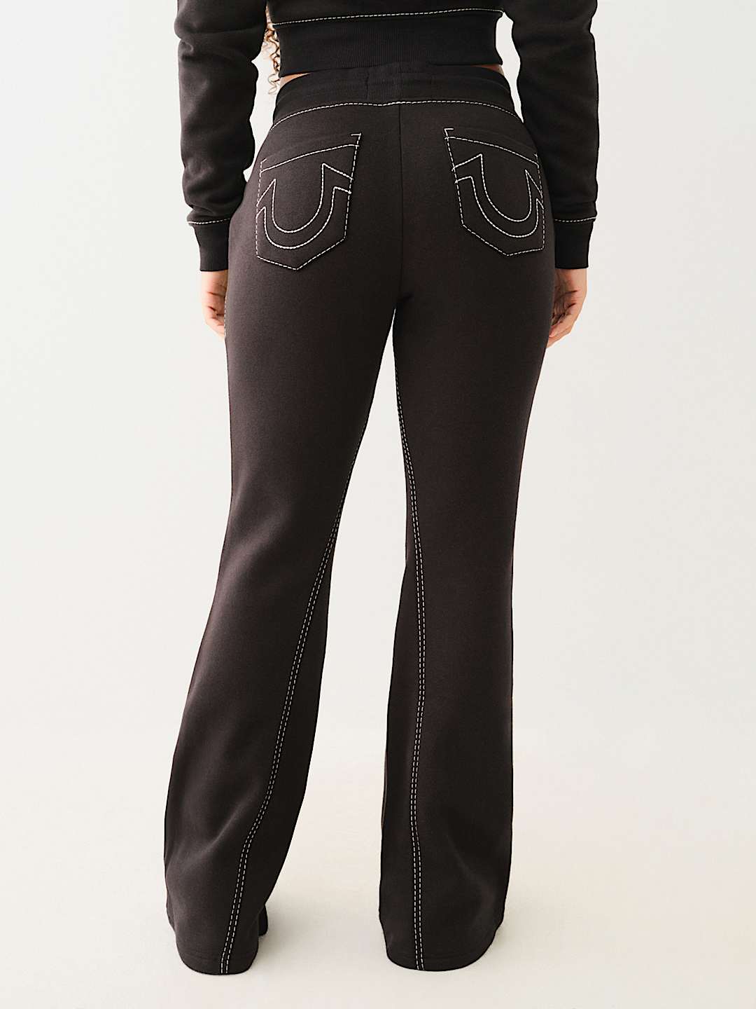 JOEY MID RISE BIG T FLARE SWEAT PANT