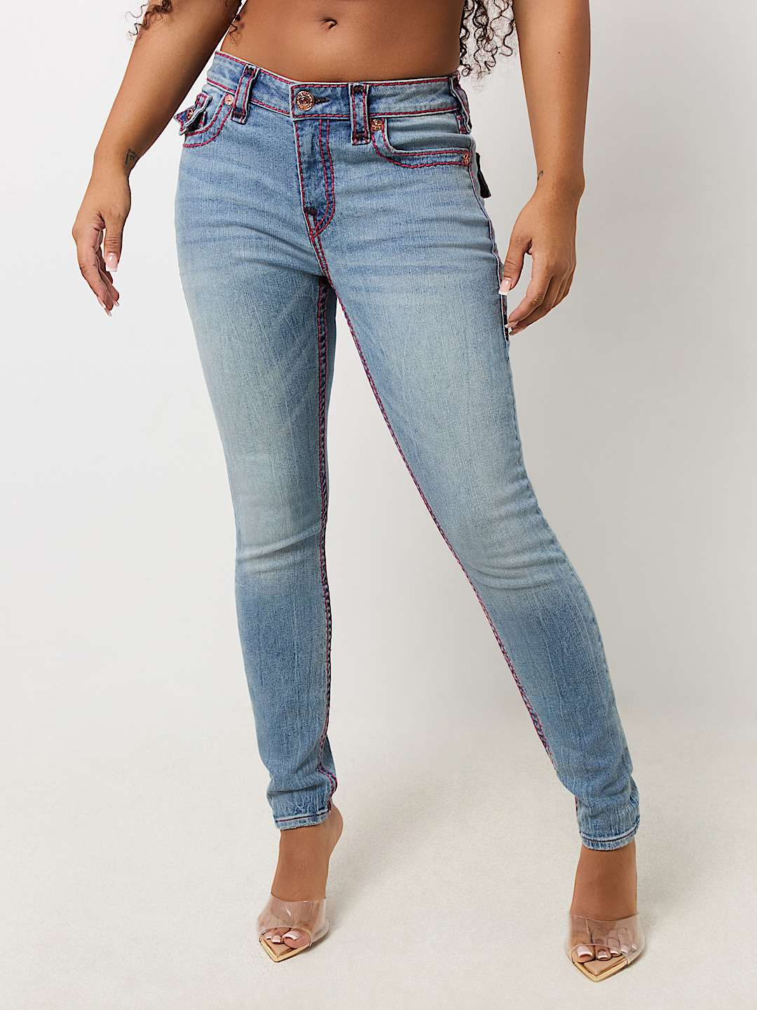 JENNIE MID RISE SUPER T SKINNY JEAN