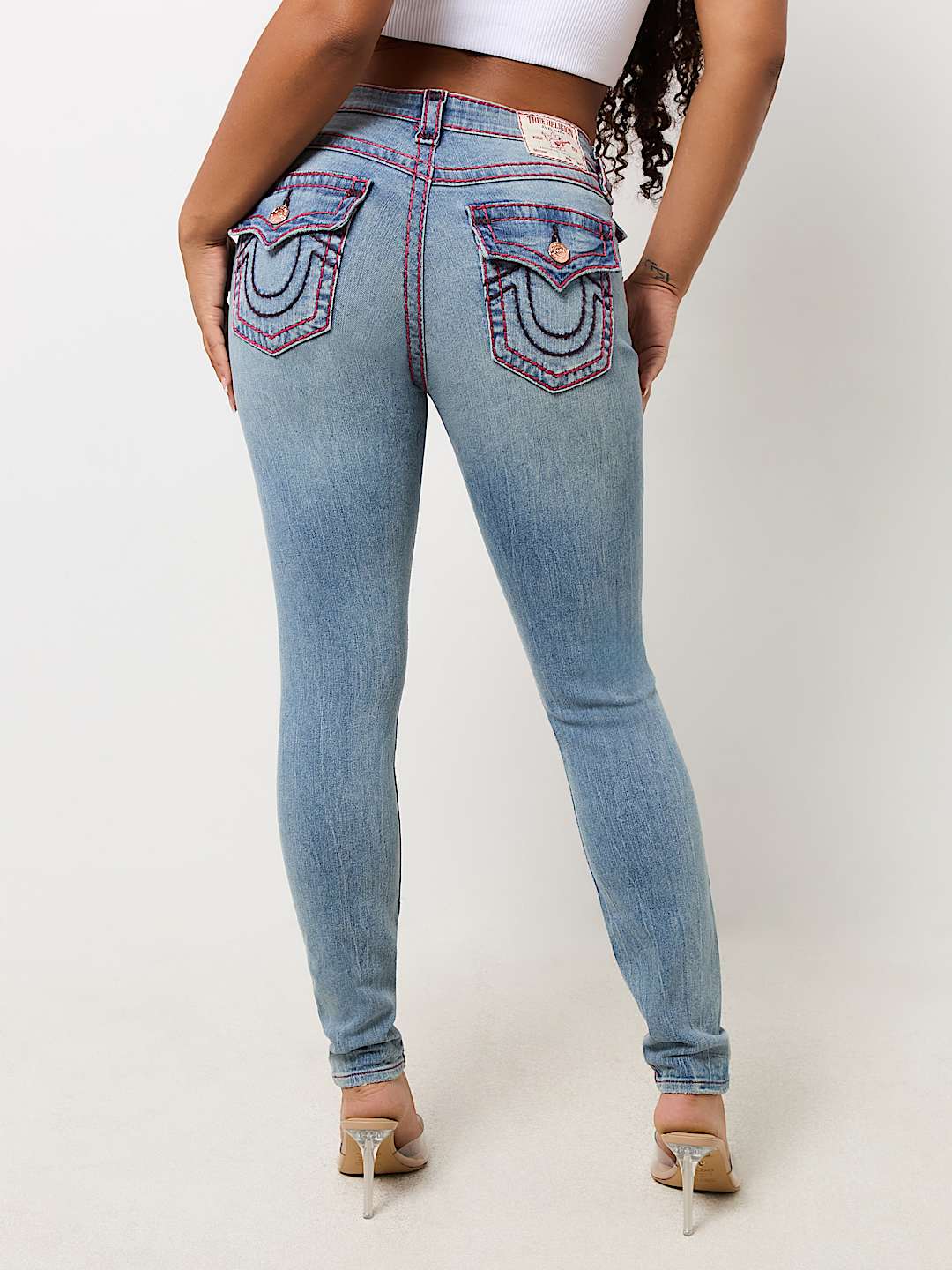 True religion skinny jeans store 27 light wash