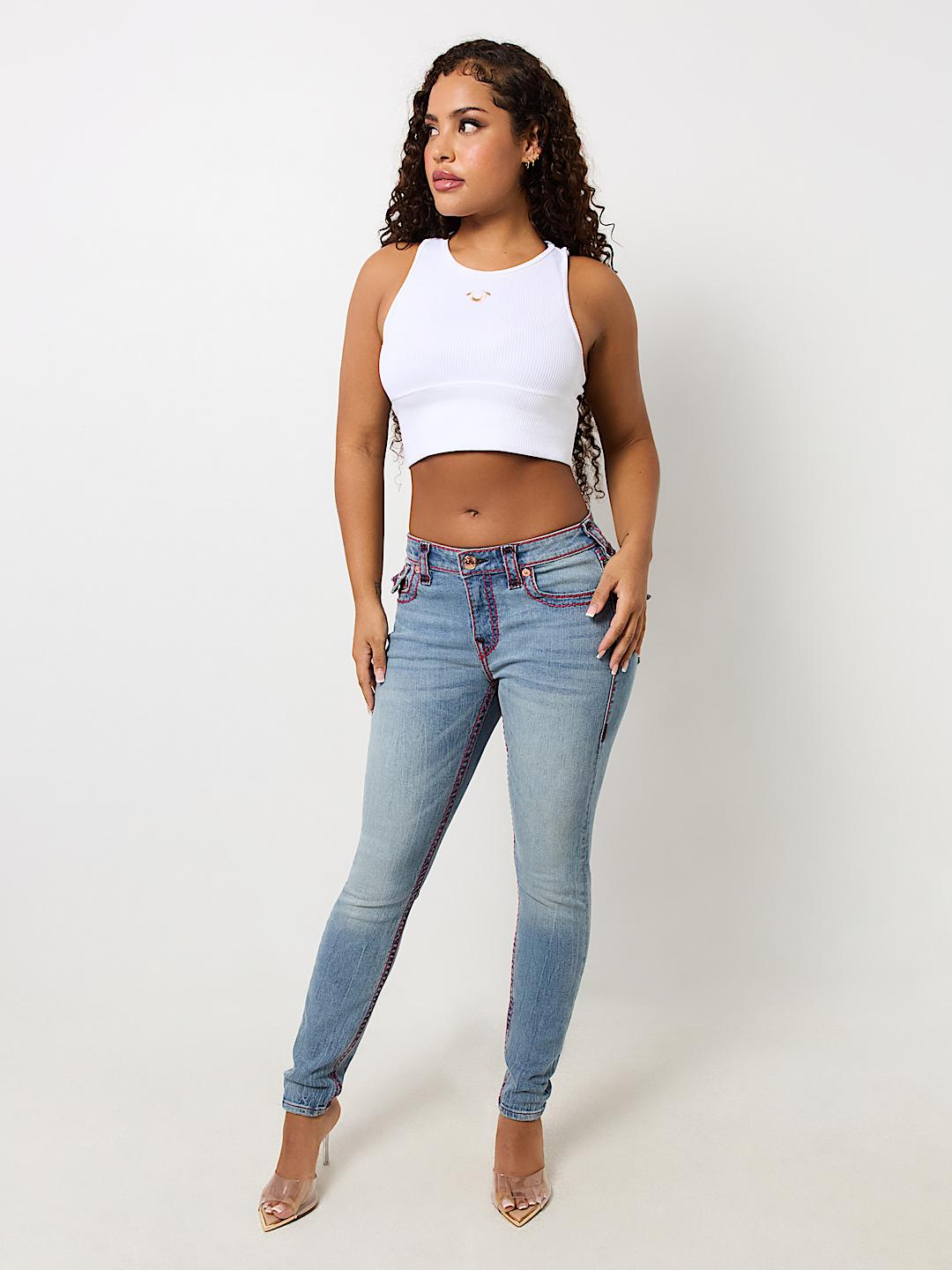 JENNIE MID RISE SUPER T SKINNY JEAN