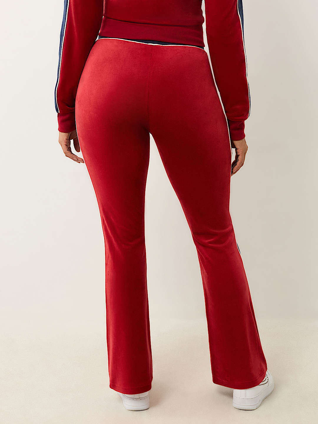 VELOUR PANELLED TRACK PANT
