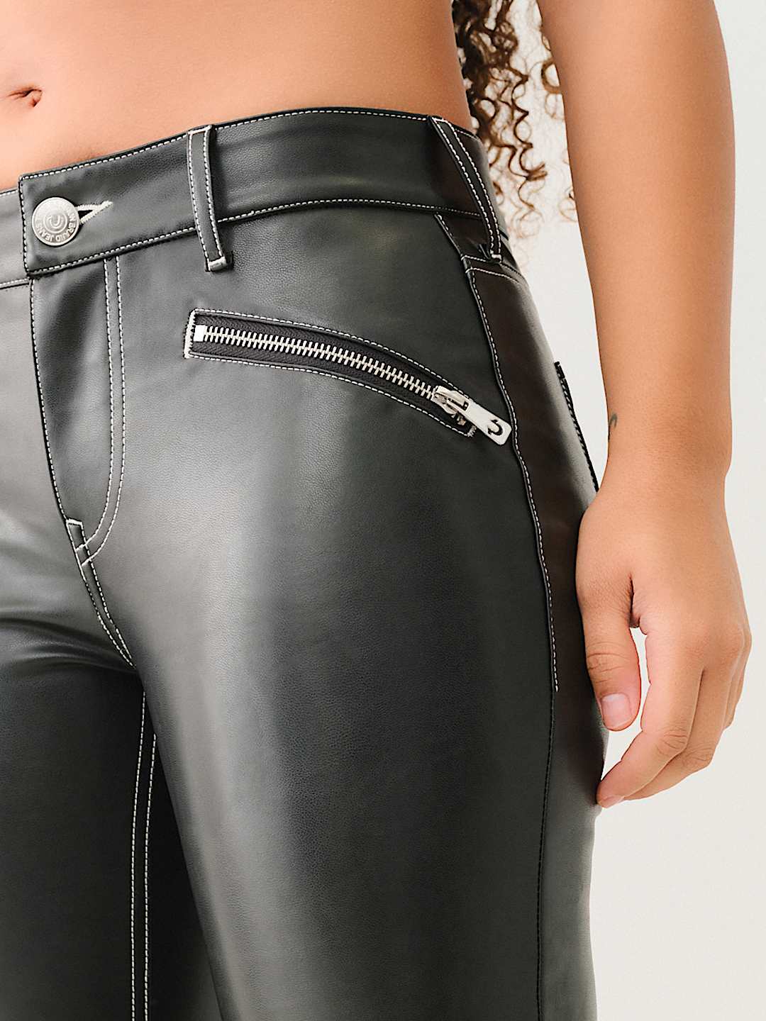 Pantaloni Pelle Donna Women's Faux Leather Trousers At M&S Marks