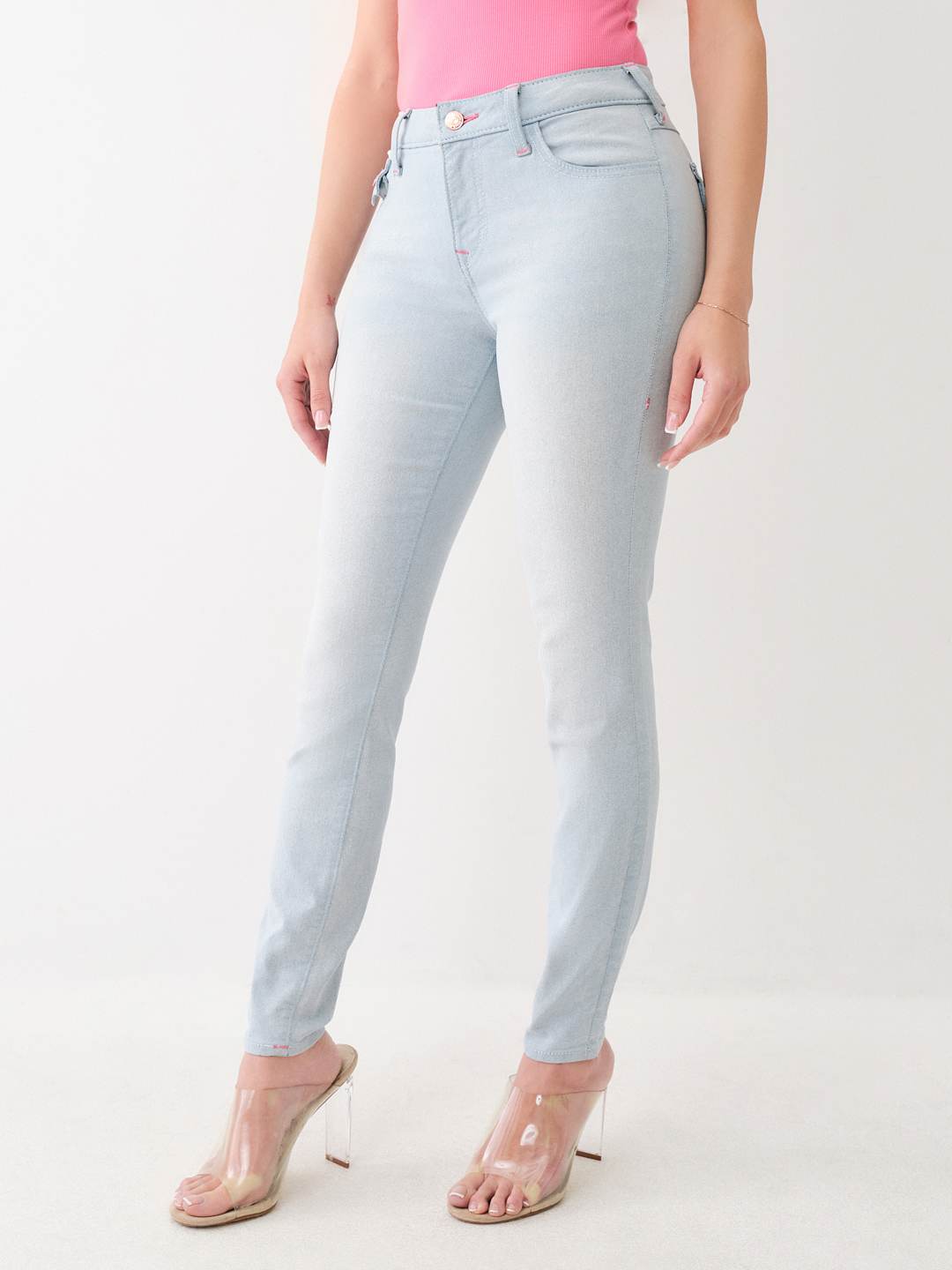 JENNIE CRYSTAL MID RISE SKINNY JEAN, image 3