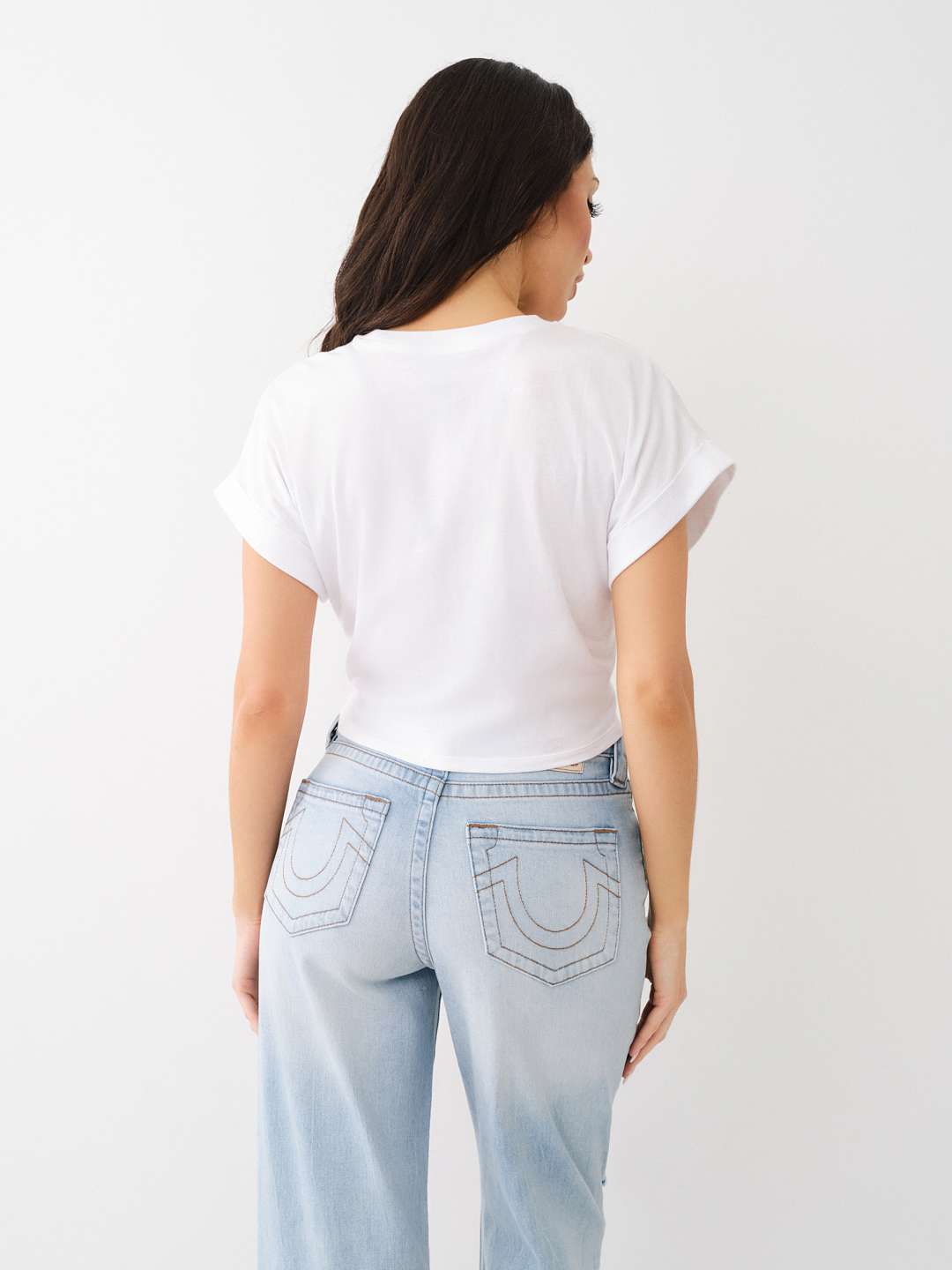 TIE FRONT CROP TEE, image 5