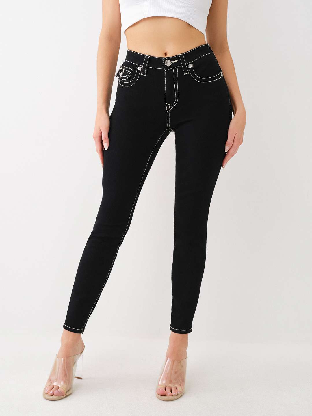 True Religion Julie Black Skinny deals Jeans