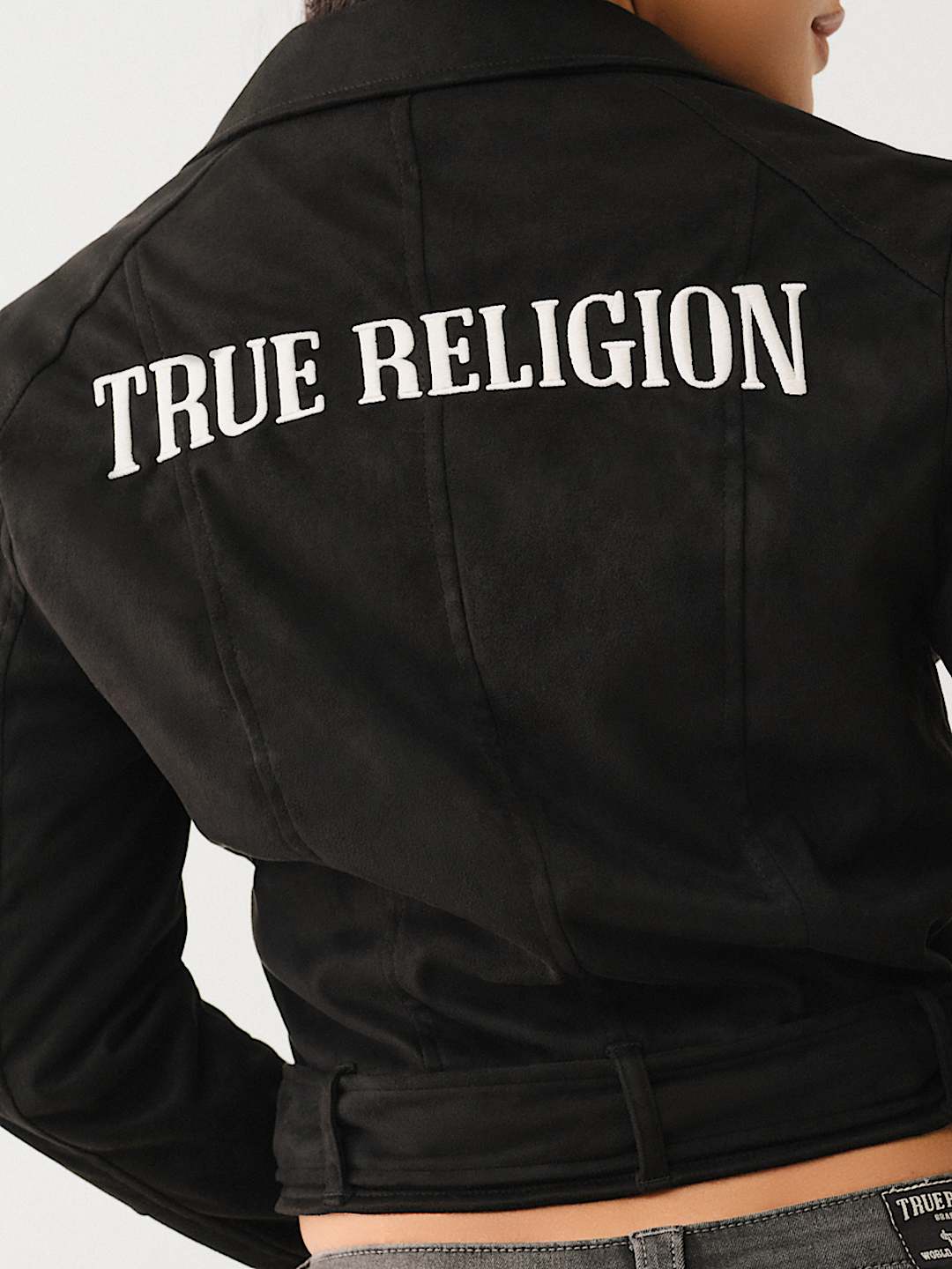 FAUX SUEDE MOTO JACKET True Religion
