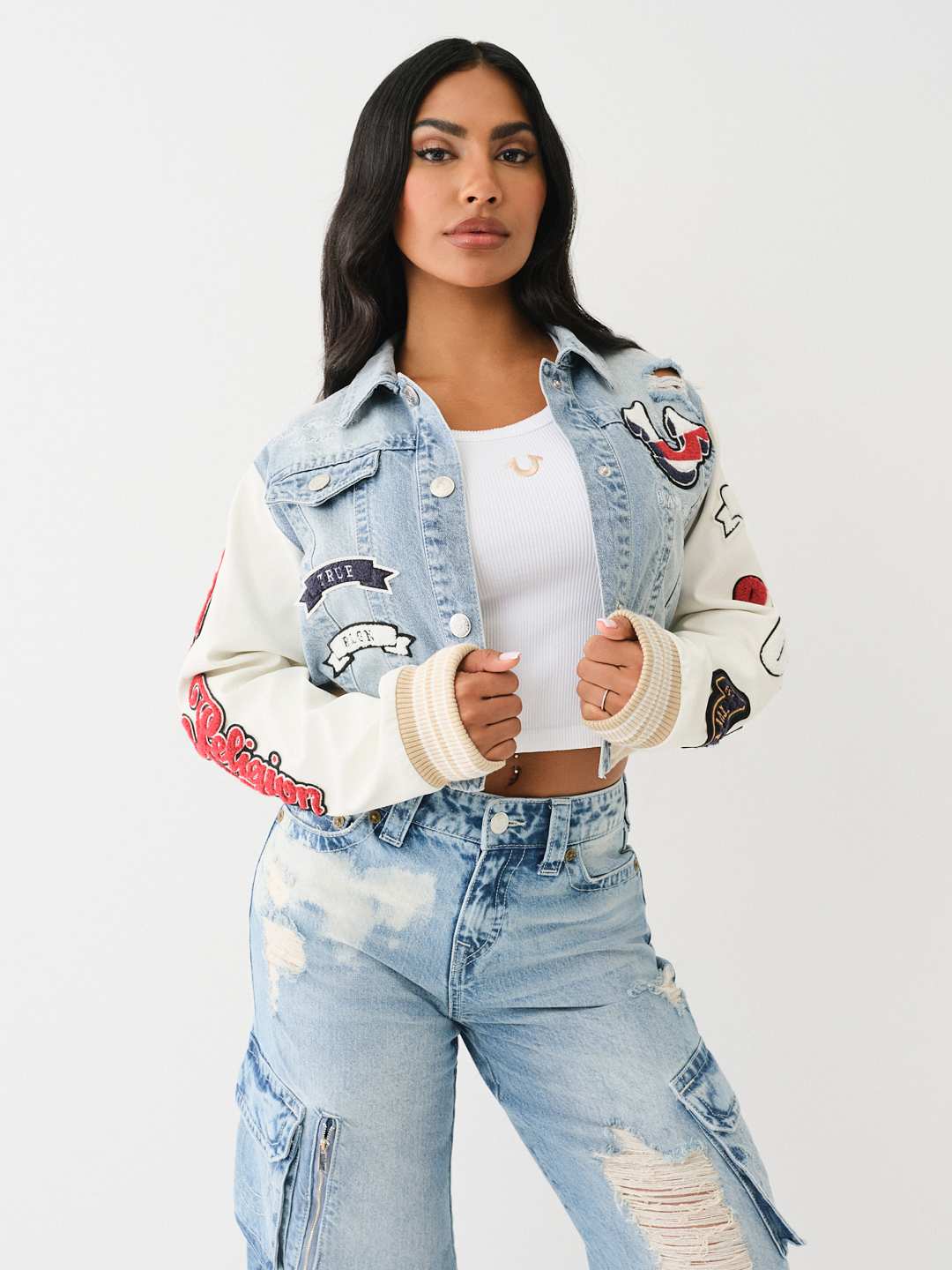 True purchases Religion Crop Jacket