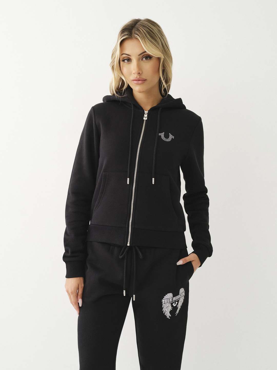 CRYSTAL WING ZIP HOODIE True Religion