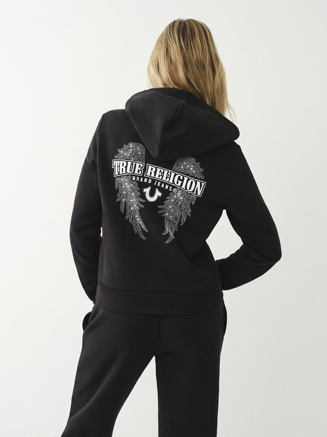 CRYSTAL WING ZIP HOODIE True Religion